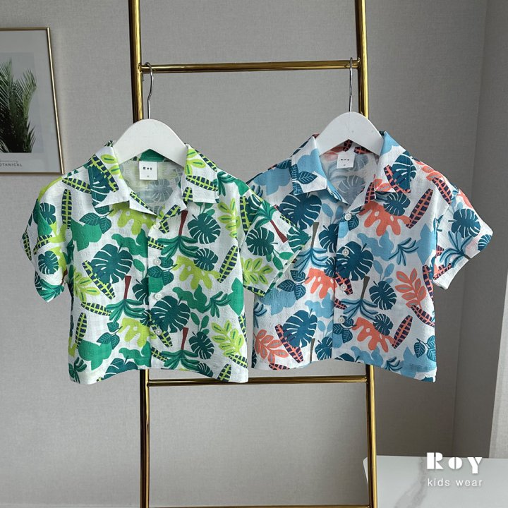 Roy - Korean Children Fashion - #kidsshorts - Floral Shirt - 2