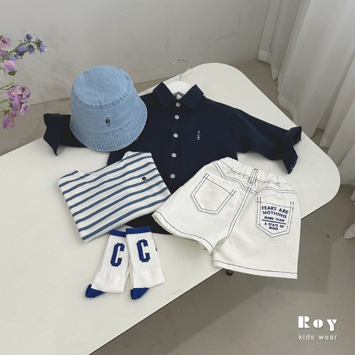 Roy - Korean Children Fashion - #kidsshorts - Mind Embroidered Shorts - 12