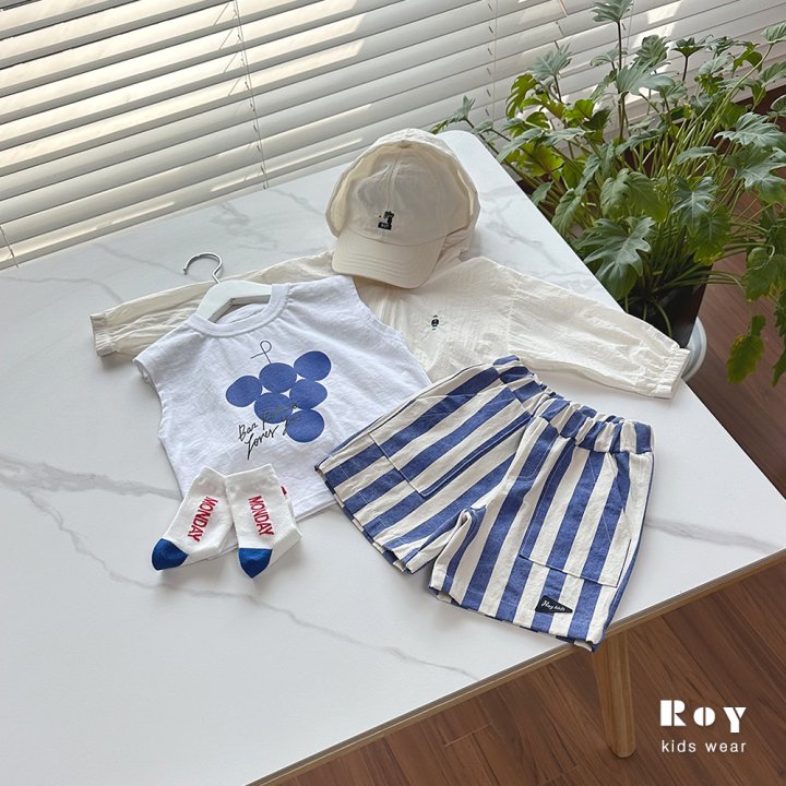 Roy - Korean Children Fashion - #kidsshorts - Grape Sleeveless - 2
