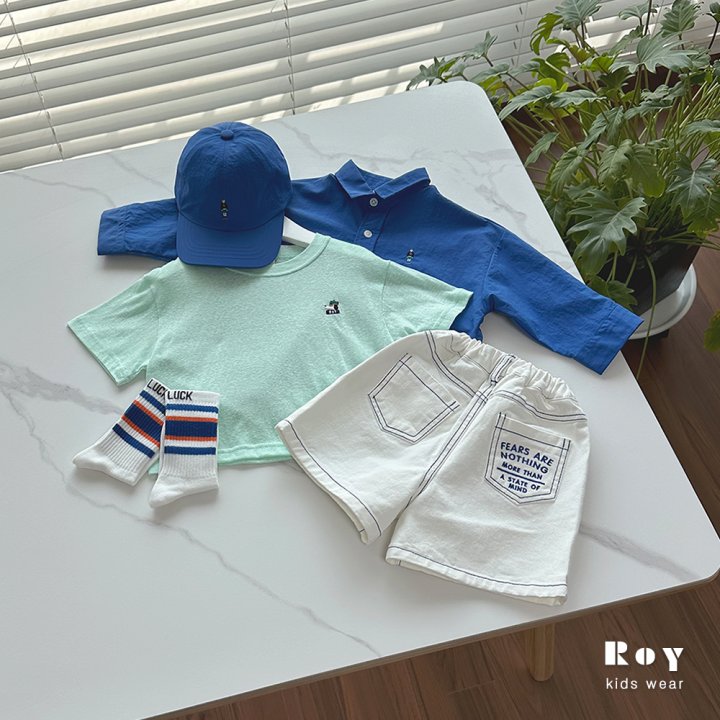 Roy - Korean Children Fashion - #littlefashionista - Mind Embroidered Shorts - 2