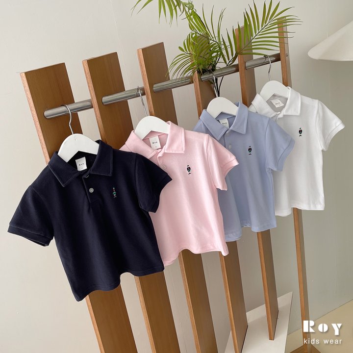 Roy - Korean Children Fashion - #minifashionista - Toy Short Sleeve Collar Tee - 6