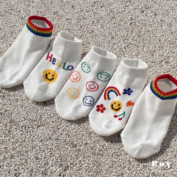 Roy - Korean Children Fashion - #prettylittlegirls - Summer Smile Socks