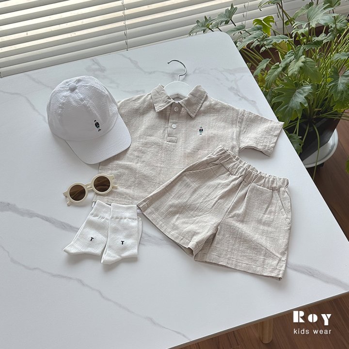 Roy - Korean Children Fashion - #stylishchildhood - Toy Natural Check Set - 2