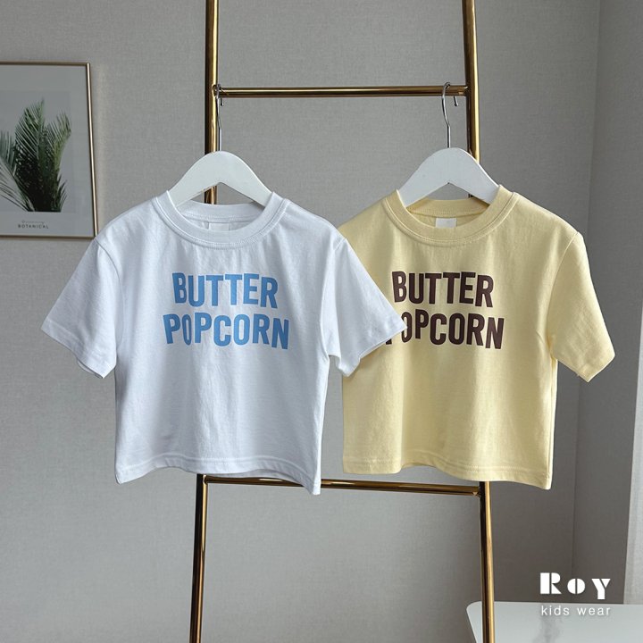 Roy - Korean Children Fashion - #stylishchildhood - Butter Popcorn Tee