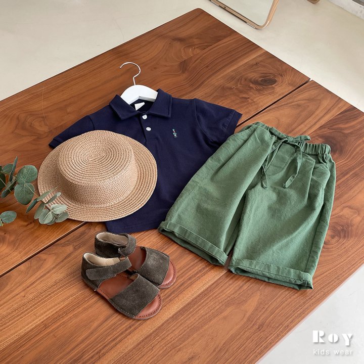 Roy - Korean Children Fashion - #stylishchildhood - Toy Short Sleeve Collar Tee - 10