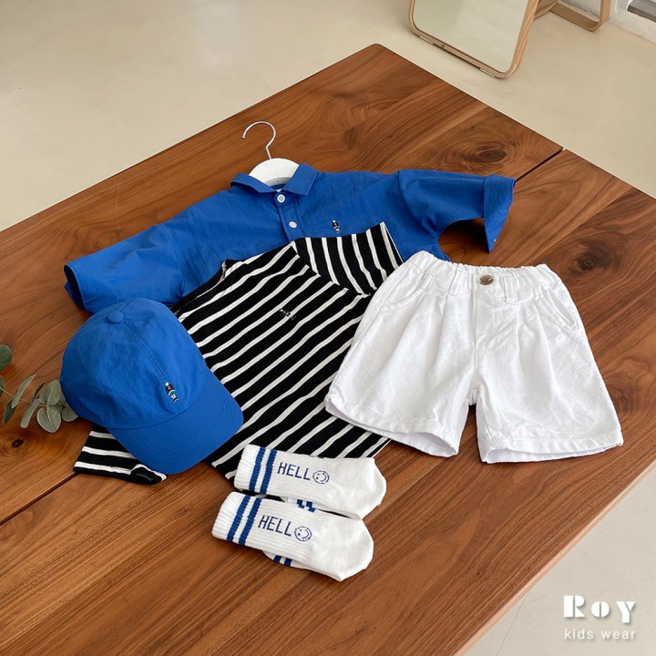 Roy - Korean Children Fashion - #todddlerfashion - Toy Stripe Short Sleeve Tee - 9