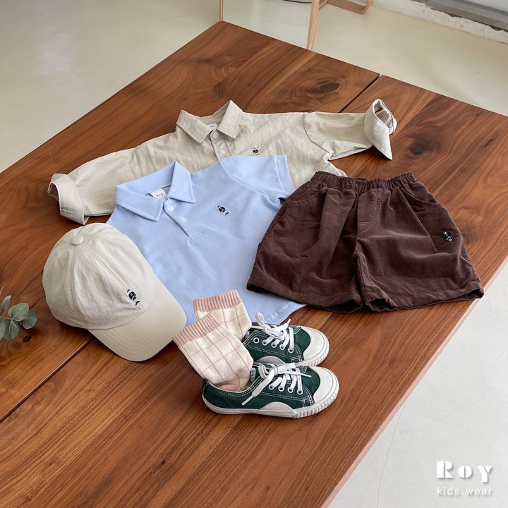 Roy - Korean Children Fashion - #todddlerfashion - Toy Short Sleeve Collar Tee - 8