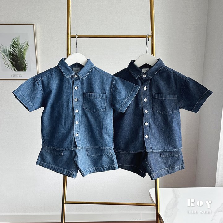 Roy - Korean Children Fashion - #toddlerclothing - Urban Denim Shirt - 7