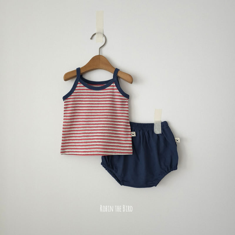 Saerobin - Korean Baby Fashion - #babyboutique - Strap Sleeveless Bloomer Set (White) - 6
