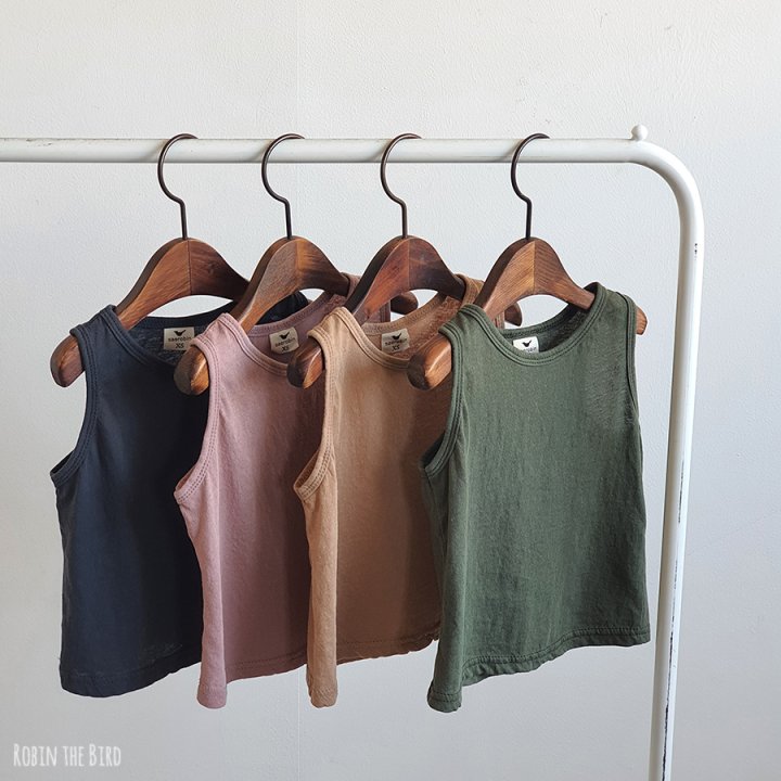 Saerobin - Korean Children Fashion - #designkidswear - Washed Mango Sleeveless