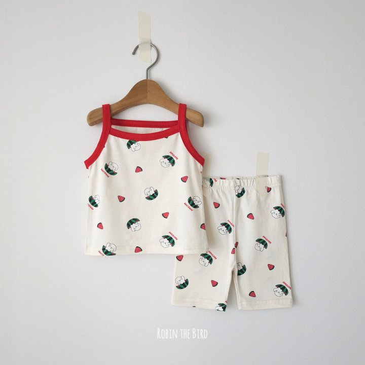 Saerobin - Korean Children Fashion - #kidsshorts - Watermelon Strap Easywear - 2