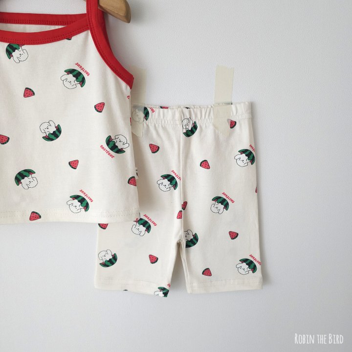 Saerobin - Korean Children Fashion - #kidsstore - Watermelon Strap Easywear - 4