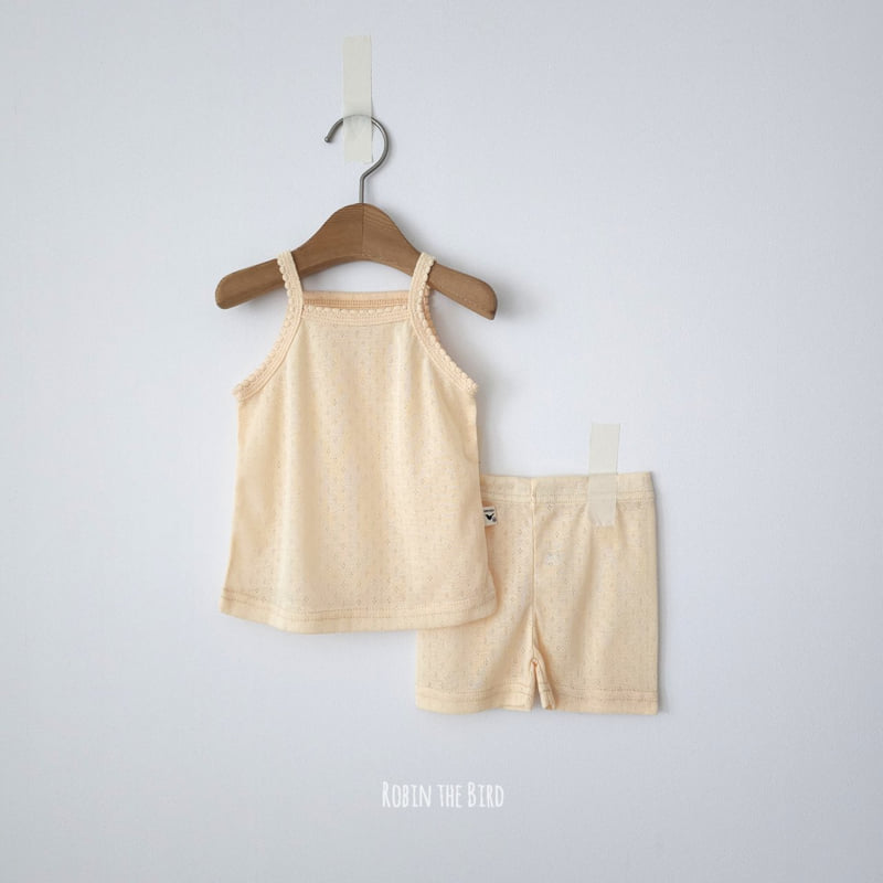 Saerobin - Korean Children Fashion - #littlefashionista - Eyelet Mesh Strap Sleeveless Easywear - 4