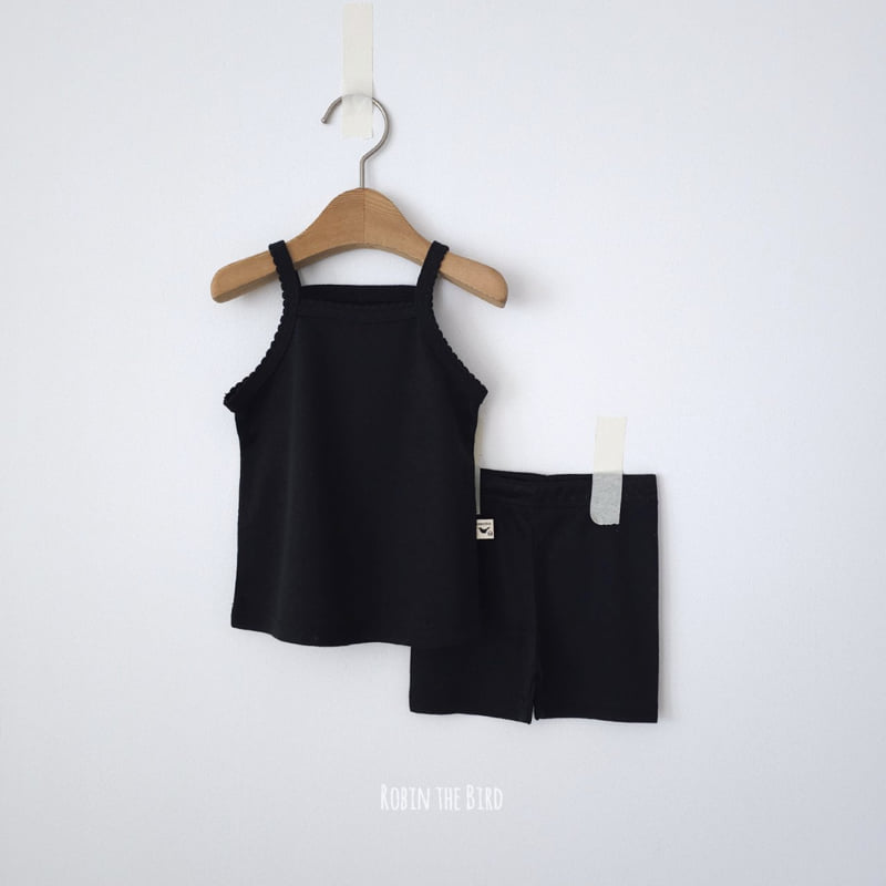 Saerobin - Korean Children Fashion - #minifashionista - Eyelet Mesh Strap Sleeveless Easywear - 5