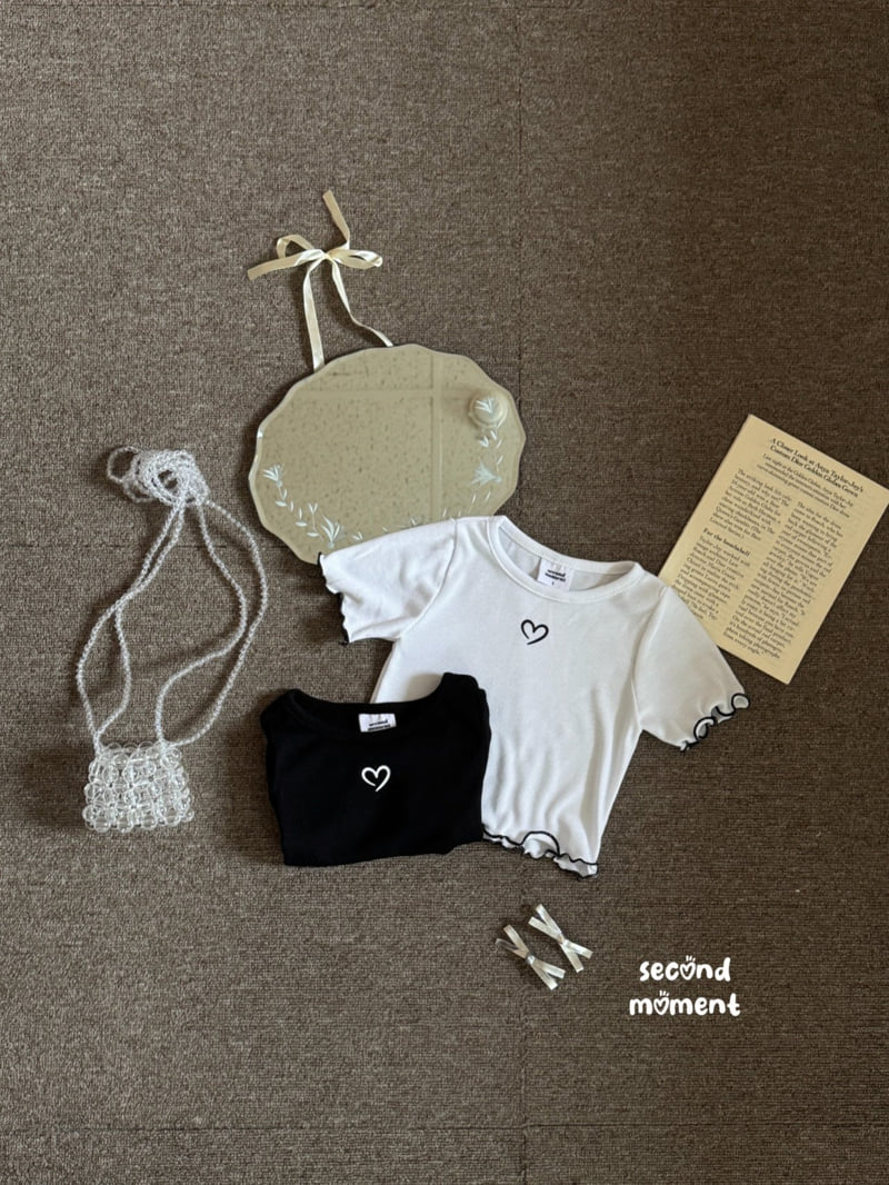 Second Moment - Korean Children Fashion - #Kfashion4kids - Wave Heart Tee
