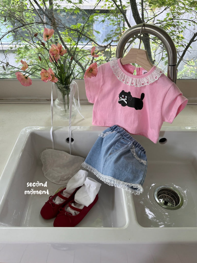 Second Moment - Korean Children Fashion - #childofig - Honey Denim Skirt - 6