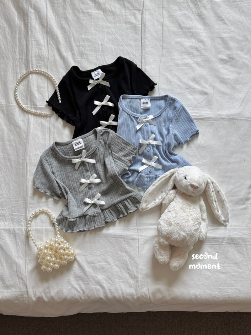 Second Moment - Korean Children Fashion - #childofig - Ribbon Cardigan - 3