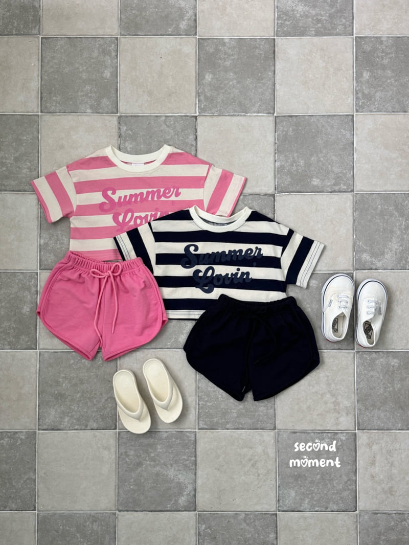Second Moment - Korean Children Fashion - #childofig - Stripe Crop Set