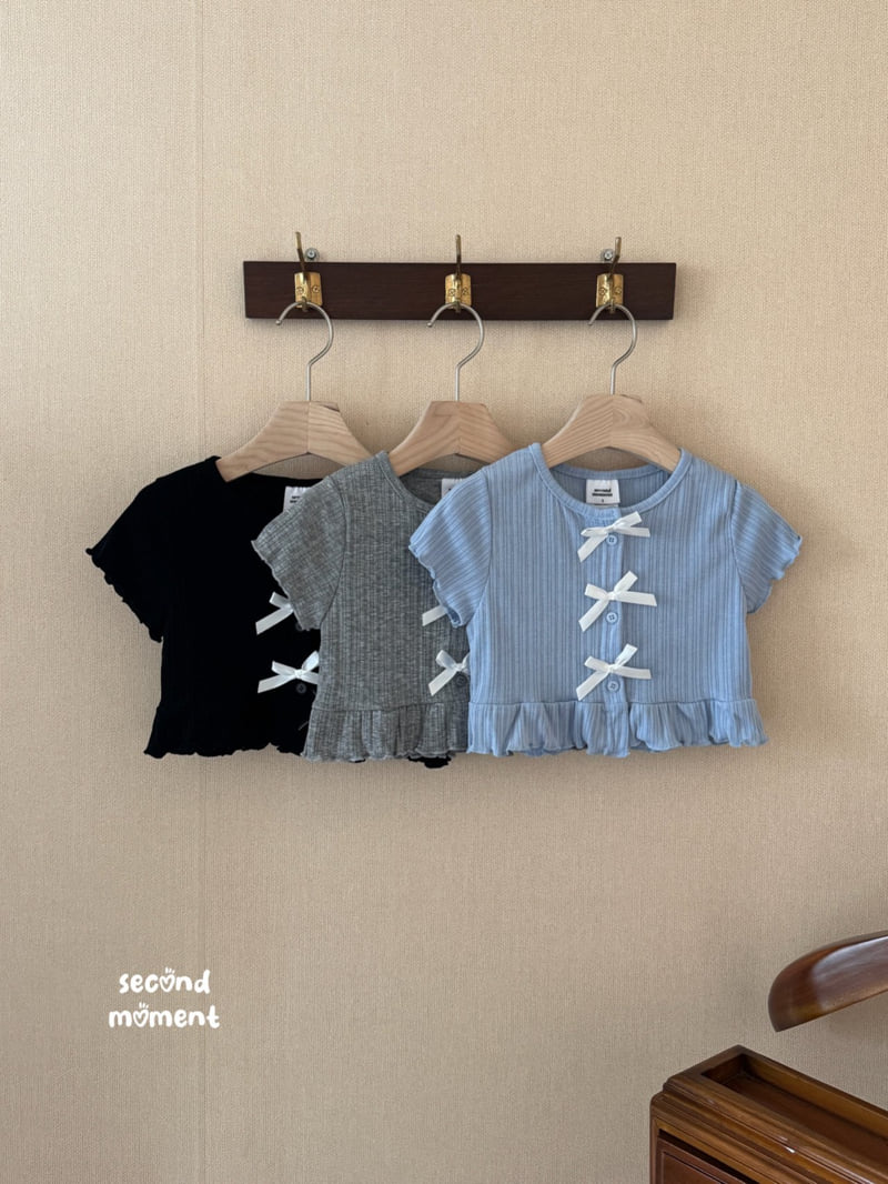 Second Moment - Korean Children Fashion - #childofig - Ribbon Cardigan - 4