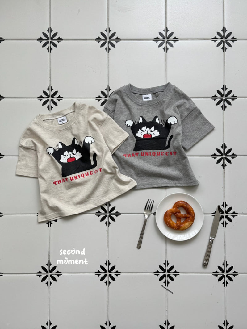 Second Moment - Korean Children Fashion - #designkidswear - Angry Cat Tee