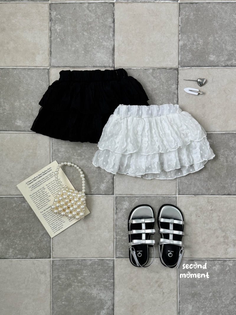 Second Moment - Korean Children Fashion - #designkidswear - Lace Tiered Skirt