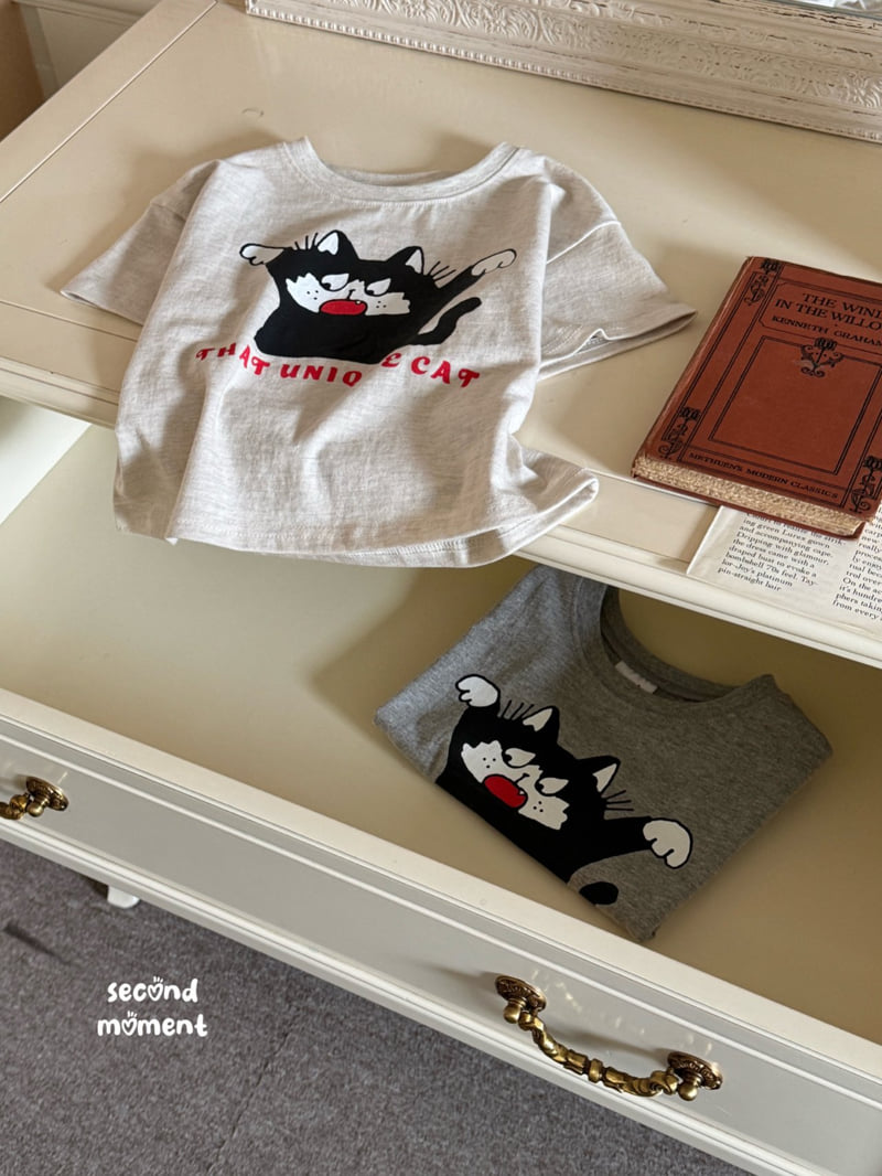 Second Moment - Korean Children Fashion - #discoveringself - Angry Cat Tee - 2