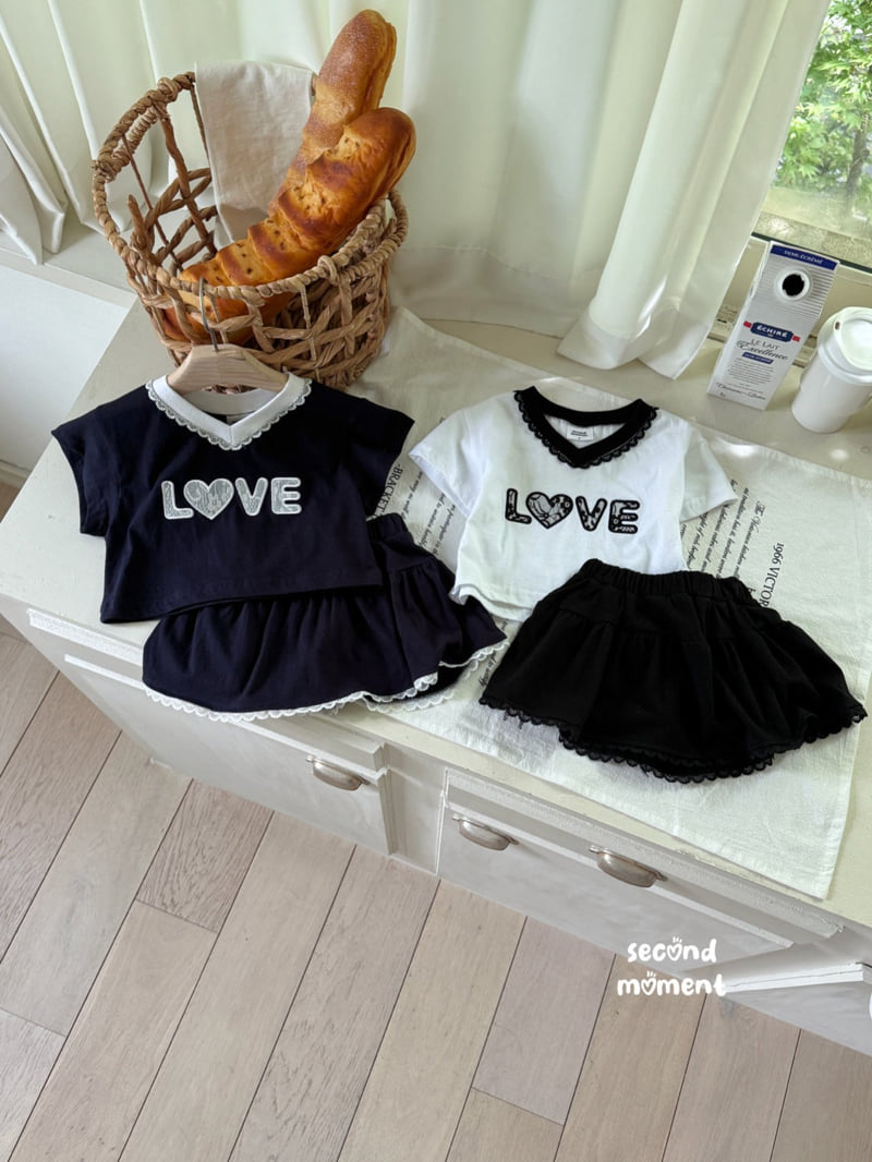 Second Moment - Korean Children Fashion - #fashionkids - Love Skirt Set