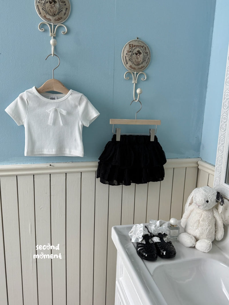 Second Moment - Korean Children Fashion - #kidsstore - Lace Tiered Skirt - 5