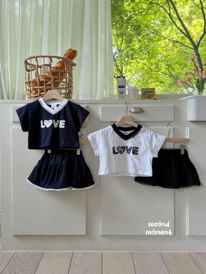Second Moment - Korean Children Fashion - #kidsstore - Love Skirt Set - 3