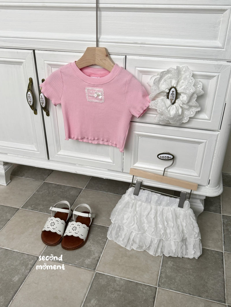 Second Moment - Korean Children Fashion - #kidzfashiontrend - Lace Tiered Skirt - 6