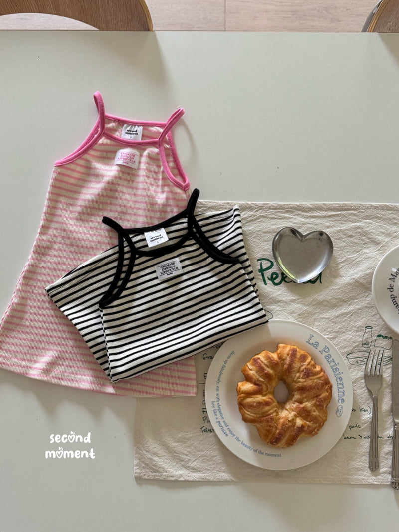 Second Moment - Korean Children Fashion - #magicofchildhood - Label Stripe One-piece