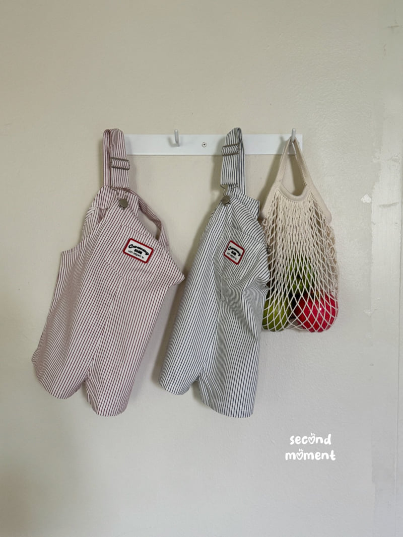 Second Moment - Korean Children Fashion - #magicofchildhood - Label Overall Shorts - 3