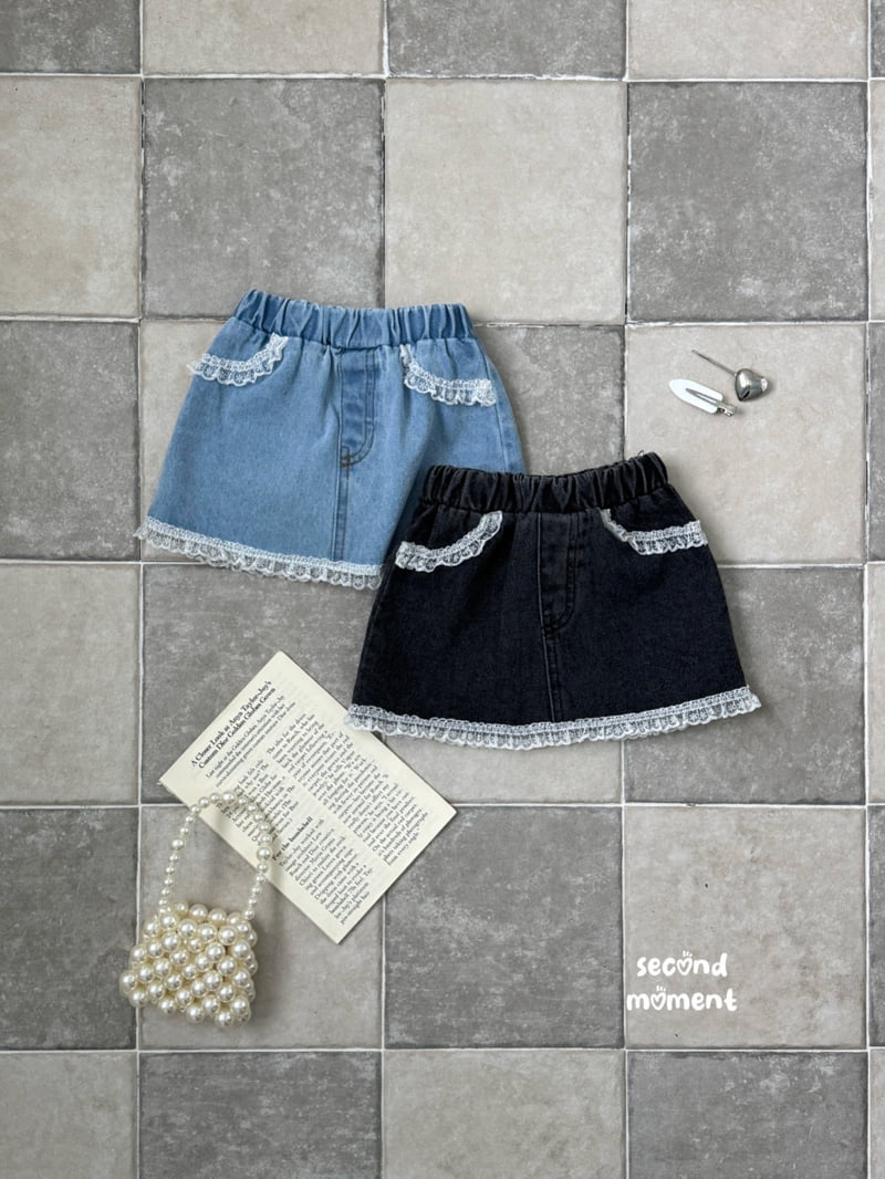 Second Moment - Korean Children Fashion - #minifashionista - Honey Denim Skirt
