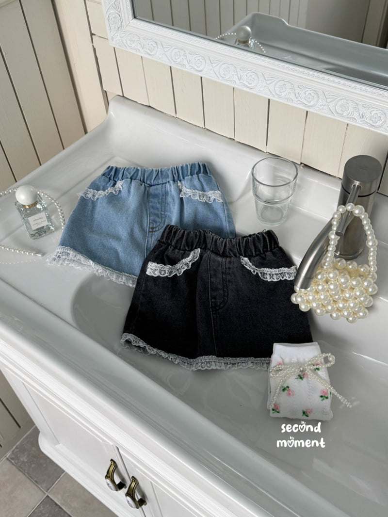 Second Moment - Korean Children Fashion - #prettylittlegirls - Honey Denim Skirt - 2
