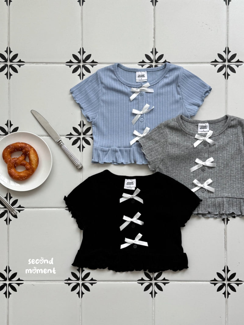 Second Moment - Korean Children Fashion - #stylishchildhood - Ribbon Cardigan - 2
