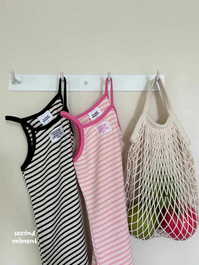 Second Moment - Korean Children Fashion - #prettylittlegirls - Label Stripe One-piece - 4