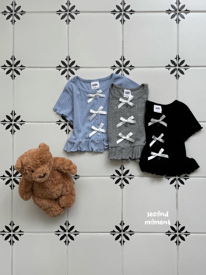 Second Moment - Korean Children Fashion - #toddlerclothing - Ribbon Cardigan