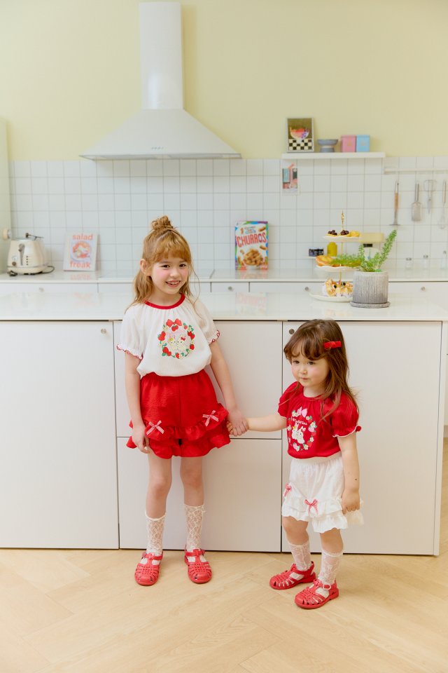 Sera - Korean Children Fashion - #Kfashion4kids - Strawberry Blouse Set - 12