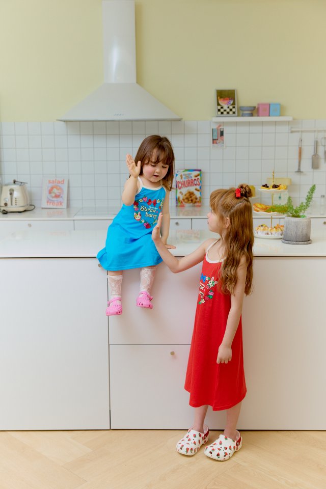 Sera - Korean Children Fashion - #Kfashion4kids - Strawberry Strap One-piece - 9
