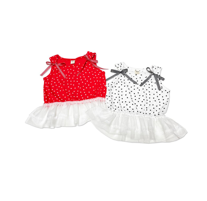 Sera - Korean Children Fashion - #Kfashion4kids - Tulle Sleeveless Tee