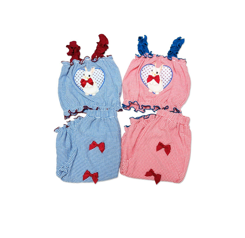 Sera - Korean Children Fashion - #childofig - Bunny Cool Check Set
