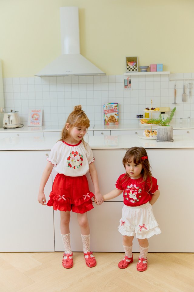 Sera - Korean Children Fashion - #childrensboutique - Strawberry Blouse Set - 5