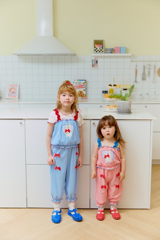 Sera - Korean Children Fashion - #discoveringself - Bunny Cool Check Set - 5