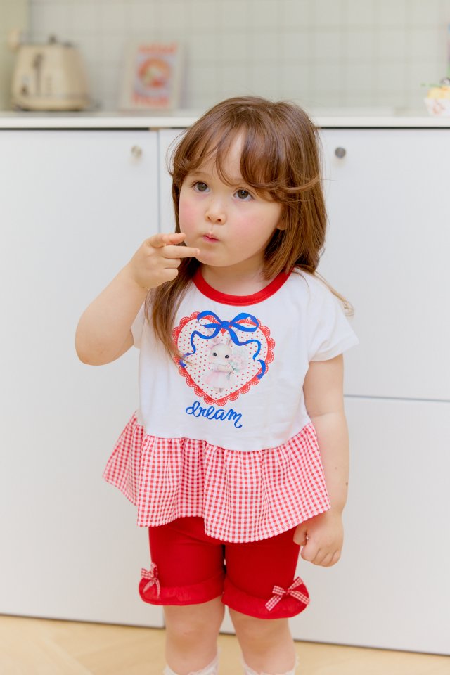 Sera - Korean Children Fashion - #fashionkids - Hem Check Set - 9