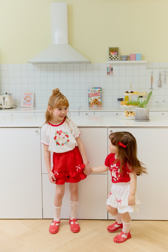 Sera - Korean Children Fashion - #kidsstore - Strawberry Blouse Set - 10