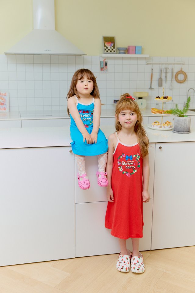Sera - Korean Children Fashion - #kidsstore - Strawberry Strap One-piece - 7