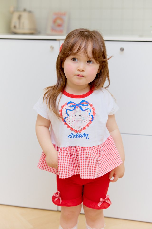 Sera - Korean Children Fashion - #kidzfashiontrend - Hem Check Set - 12