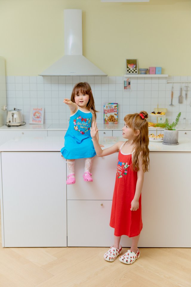 Sera - Korean Children Fashion - #littlefashionista - Strawberry Strap One-piece - 10