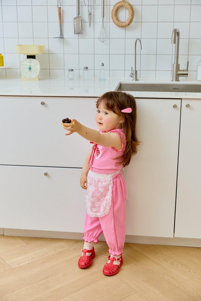 Sera - Korean Children Fashion - #littlefashionista - Ribbon Check Sleeveless Tee - 5