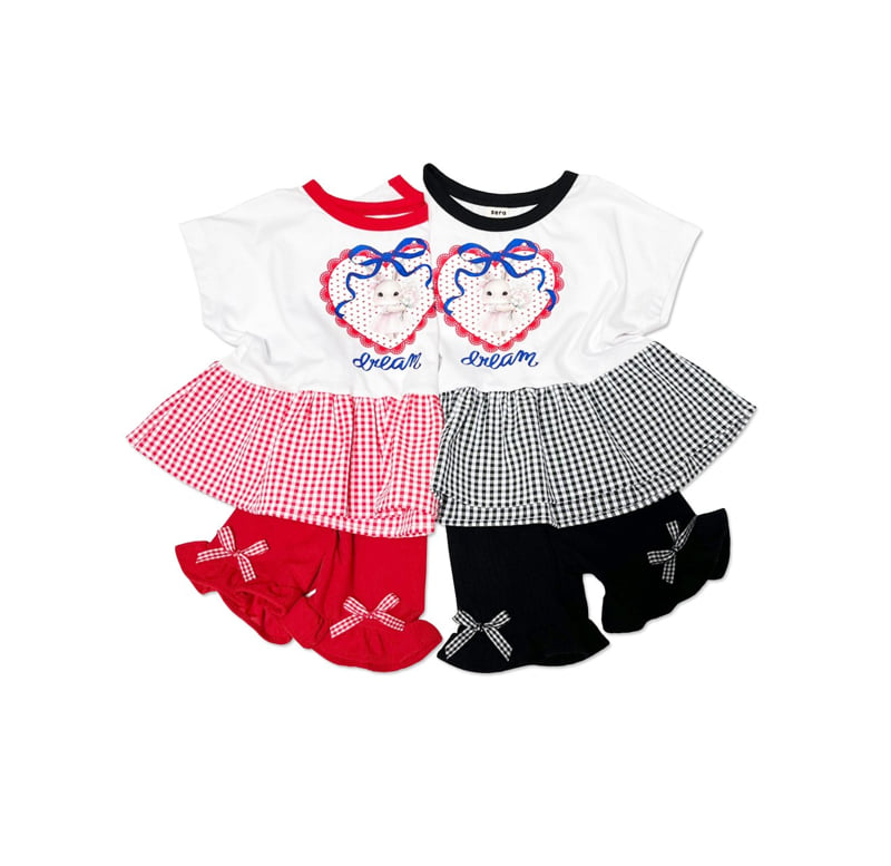 Sera - Korean Children Fashion - #magicofchildhood - Hem Check Set